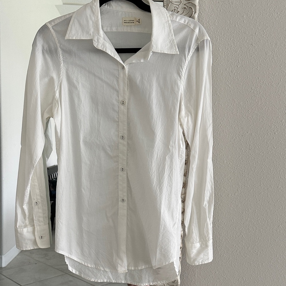 Nili Notan White Button-Down Shirt